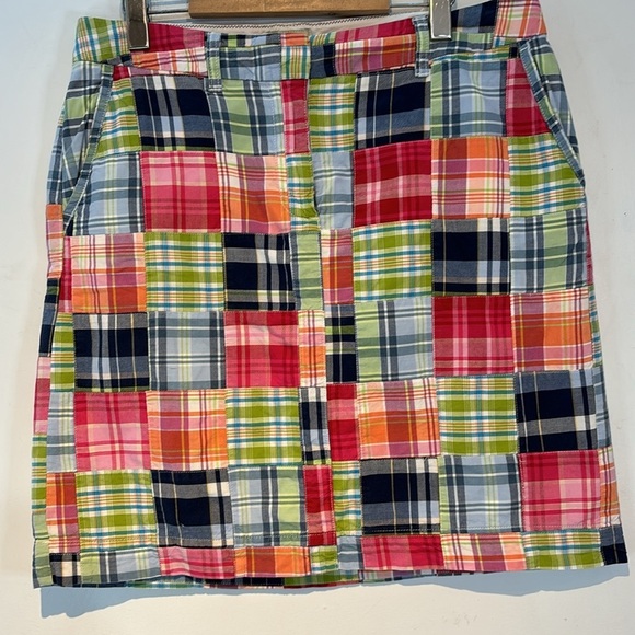 L.L. Bean Dresses & Skirts - LL Bean plaid madras patchwork straight/ pencil skirt size 12P